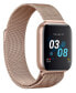 Air 3 Unisex Heart Rate Rose Gold Mesh Strap Smart Watch 40mm