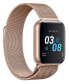 ფოტო #2 პროდუქტის Air 3 Unisex Heart Rate Rose Gold Mesh Strap Smart Watch 40mm