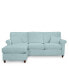 Lidia 82" Fabric 2-Pc. Chaise Sectional Queen Sleeper Sofa with Storage Ottoman - Custom Colors, Created for Macy's