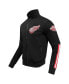 Фото #2 товара Men's Black Detroit Red Wings Classic Chenille Full-Zip Track Jacket