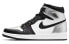 Фото #1 товара Кроссовки Nike Air Jordan 1 Retro High Silver Toe (Серебристый, Черно-белый)