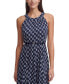 ფოტო #4 პროდუქტის Printed Belted Halter Midi Dress