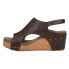 Фото #3 товара Corkys Carley Studded Wedge Womens Brown Casual Sandals 30-5316-CHSM