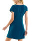 ფოტო #2 პროდუქტის Juniors' Round-Neck Dolman-Cap-Sleeve Dress