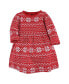 Baby Girls Cotton Dresses, Christmas Forest