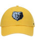 Фото #4 товара Men's Gold Memphis Grizzlies Team Clean Up Adjustable Hat