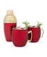 Фото #2 товара Moscow Mule Mug and Cocktail Shaker, Set of 3