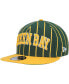 Фото #3 товара Men's Green, Gold Green Bay Packers Pinstripe City Arch 9FIFTY Snapback Hat
