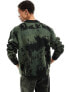 Фото #7 товара Denim Project knitted camo cardigan in green