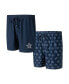 Фото #1 товара Men's Navy Dallas Cowboys Gauge Jam Two-Pack Shorts Set