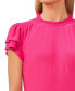 ფოტო #3 პროდუქტის Women's Smocked Shoulder Double Ruffle Sleeve Top