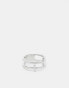 Фото #1 товара Faded Future double cross ring in silver