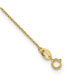 Фото #3 товара Diamond2Deal 14K Yellow Gold Sideways Cross Beaded Rosary Pendant Necklace 16"