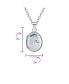 ფოტო #3 პროდუქტის Personalized Engrave Delicate Small Tiny carved Floral Flower Photo Oval Shape Lockets That Hold Pictures .925 Silver Locket Necklace Pendant