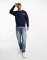 New Look varsity print sweatshirt in navy