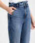 Фото #6 товара Women's Nellie Paperbag-Waist Ankle Jeans