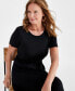 Фото #3 товара Women's Short-Sleeve T-Shirt Dress, Created for Macy's