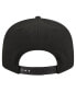 Фото #2 товара Men's Black Chicago Cubs Metallic Logo 9FIFTY Snapback Hat