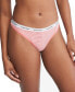 Women's 3-Pk. Modern Logo Low-Rise Thong Underwear QD5209