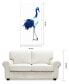 Ink Drop Crane 1 2 Frameless Free Floating Tempered Glass Panel Graphic Wall Art, 48" x 24" x 0.2"