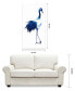 Фото #7 товара Ink Drop Crane 1 2 Frameless Free Floating Tempered Glass Panel Graphic Wall Art, 48" x 24" x 0.2"