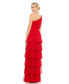 ფოტო #1 პროდუქტის Women's Ieena One Shoulder Layered Tiered Tulle Gown