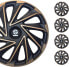 Sparco Varese Wheel Trims - 15 Inch - Gold/Black - Set of 4