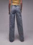 Topshop Tall low rise Cinch back jean in vintage bleach
