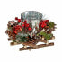 Фото #2 товара Рождественский подсвечник Krist+ Красный Зеленый Серебристый Натуральный Деревянный 20 x 11 x 20 см (4 штуки)