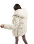 Vero Moda luxe oversized puffer coat in cream