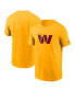 Men's Gold Washington Commanders Primary Logo T-shirt