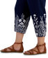 Фото #7 товара Plus Size 100% Embroidered Linen Pants, Created for Macy's