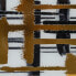 поднос для закусок Белый Чёрный Позолоченный PVC Стеклянный Абстракция 45 x 31 x 4,2 cm (2 штук)