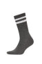Erkek 5'li Pamuklu Uzun Çorap A6073axns