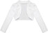 TiaoBug Kids Girls Bolero Festive Satin Cardigan Crop Shoulder Jacket Flower Girl Party Wedding