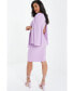 Фото #2 товара Women's Scuba Crepe Cape Sleeve Dress