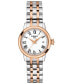 ფოტო #1 პროდუქტის Women's Swiss Classic Dream Two-Tone Stainless Steel Bracelet Watch 28mm