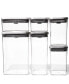 Steel Pop Food Storage Containers, Set of 6