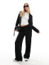 Фото #1 товара Vila mix and match high waist wide leg trouser co-ord in black