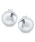 ფოტო #3 პროდუქტის Ball Stud Earrings (6 mm) in Sterling Silver, Created for Macy's