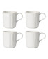 Фото #1 товара French Perle Solid 4 Piece Mug Set, Service for 4
