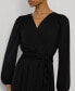 ფოტო #3 პროდუქტის Women's Belted Stretch Jersey Dress