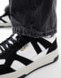 BOSS baltimore tenn trainers in white and black Черный, 45 - фото #4