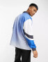 ASOS DESIGN oversized polo sweatshirt in sports all over print