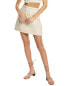 Sister Jane Oyster Tweed Wool-Blend Mini Skirt Women's White M