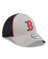 ფოტო #3 პროდუქტის Men's Gray Boston Red Sox Pipe 39THIRTY Flex Hat