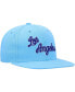 Фото #2 товара Men's Powder Blue Los Angeles Lakers Hardwood Classics MVP Team Ground 2.0 Fitted Hat