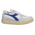 Diadora Mi Basket Row Cut Lace Up Mens Blue, White Sneakers Casual Shoes 176282