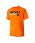 Men's Navy, Orange Chicago Bears Meter T-shirt and Shorts Sleep Set