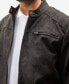 ფოტო #10 პროდუქტის Men's Quilted Sleeves with Faux Shearling Lining Faux Suede Jacket